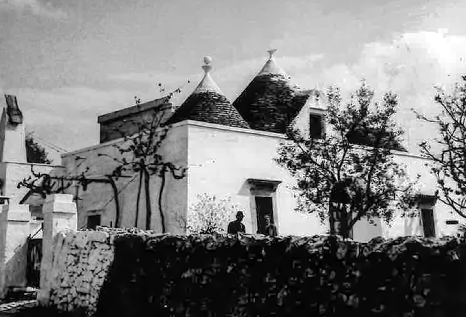 Foto storica del trullo costruito da nonno Francesco nei primi del Novecento